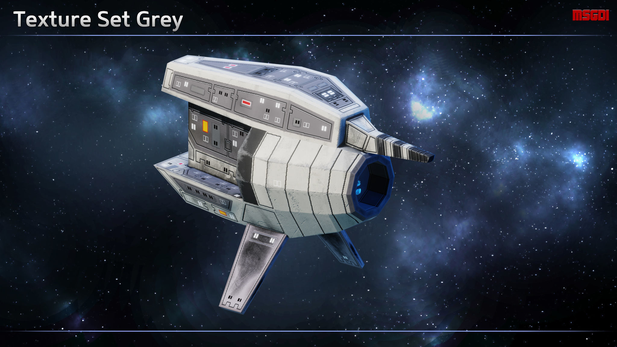 Spaceship Probes Low-poly 3D model_9