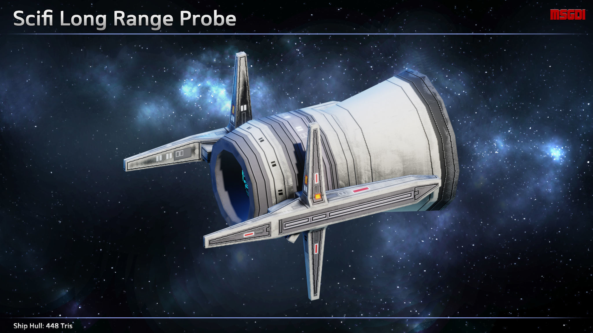 Spaceship Probes Low-poly 3D model_5