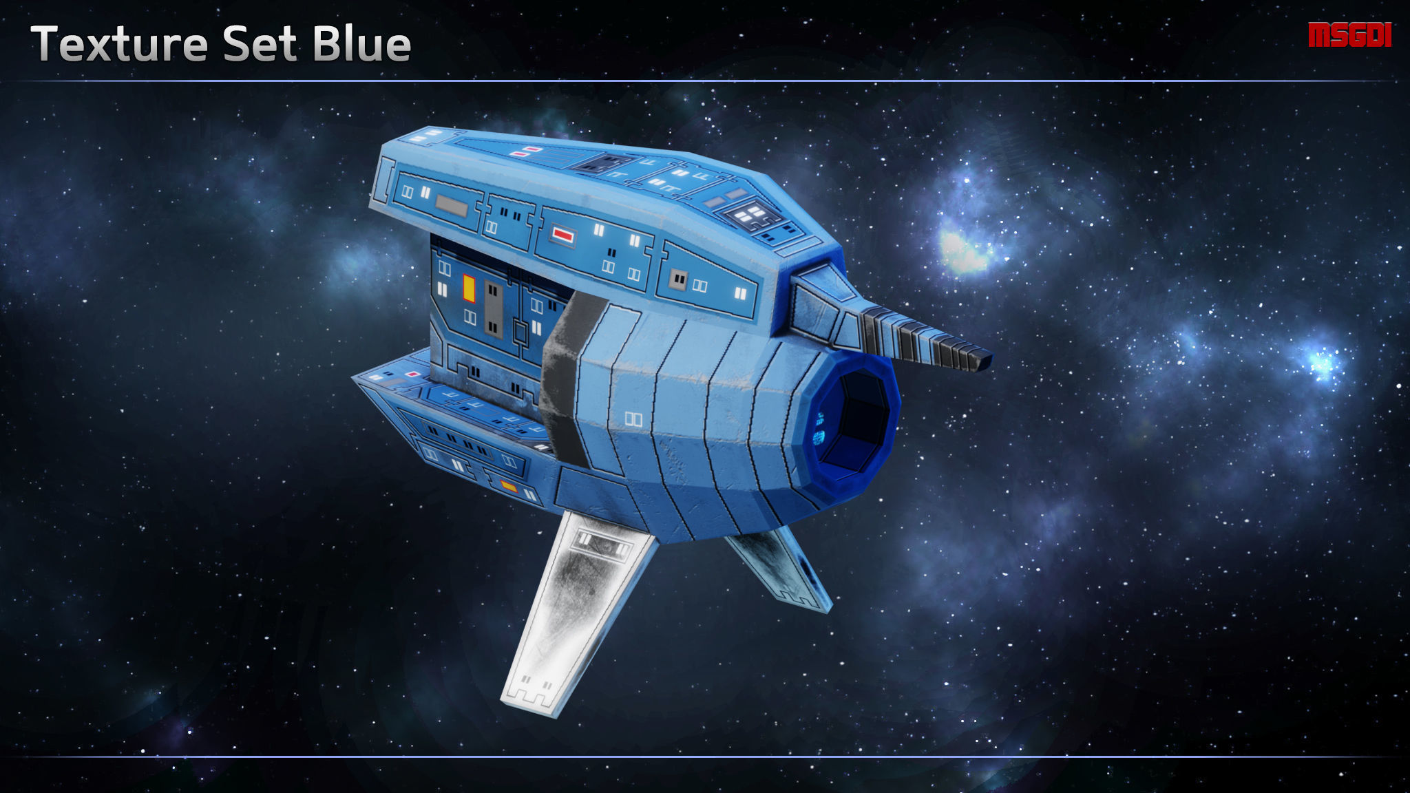 Spaceship Probes Low-poly 3D model_7