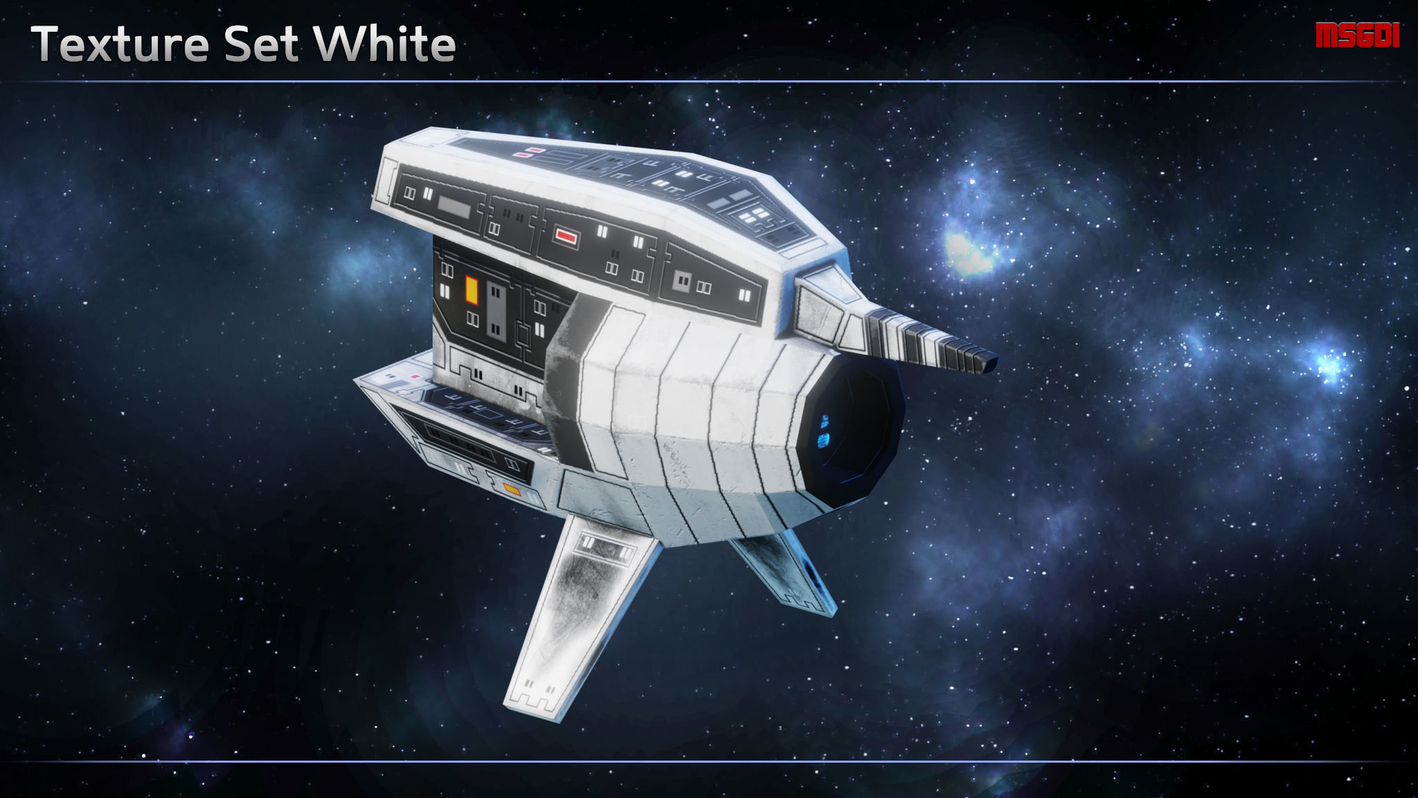 Spaceship Probes Low-poly 3D model_11