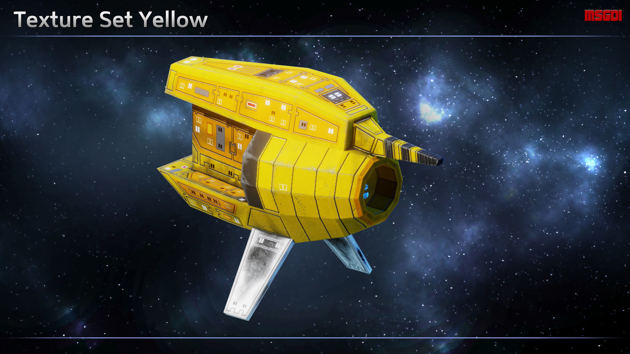 Spaceship Probes Low-poly 3D model_12