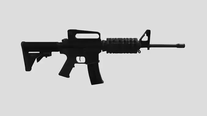 Modern Assault Rifle High Quality GameReady 3D Model
