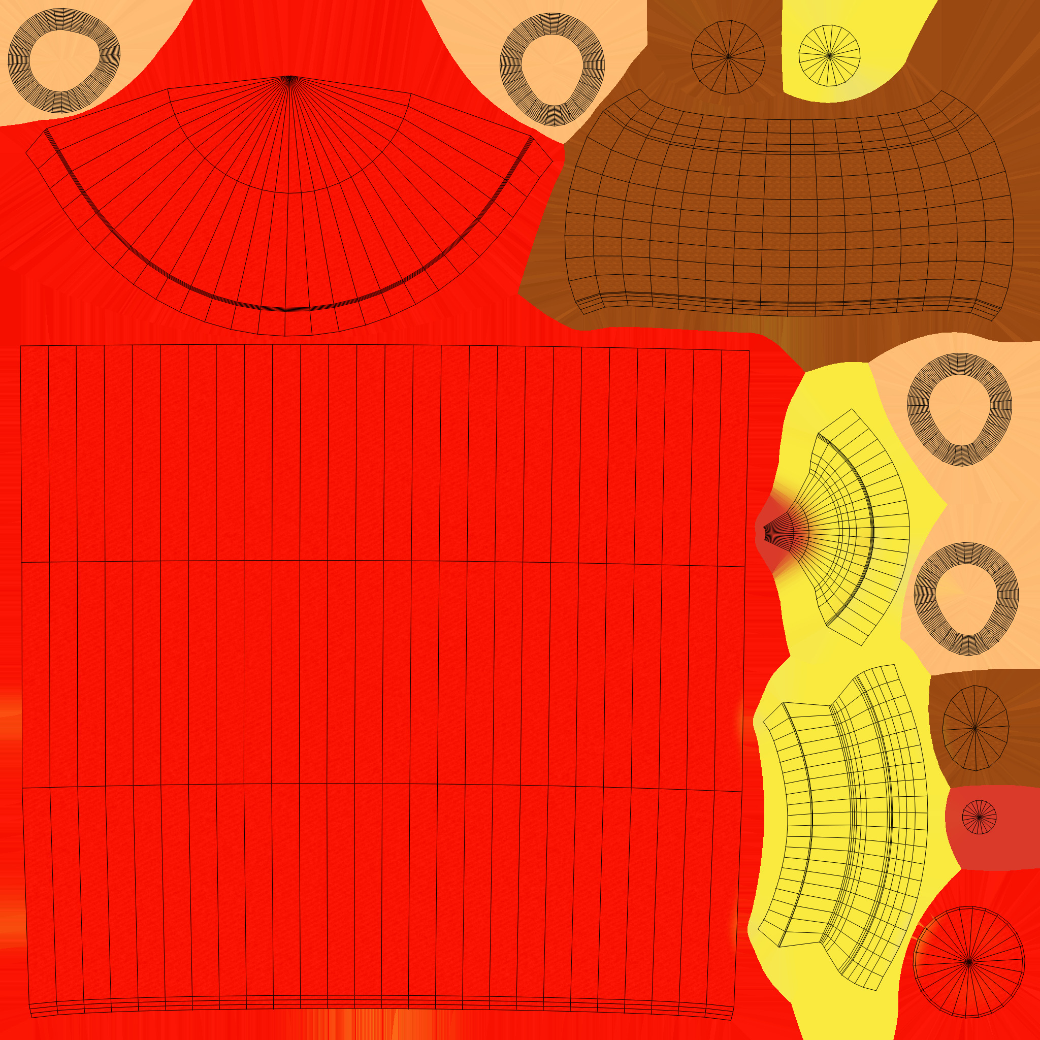 Firework rocket v003 Low-poly 3D model_5