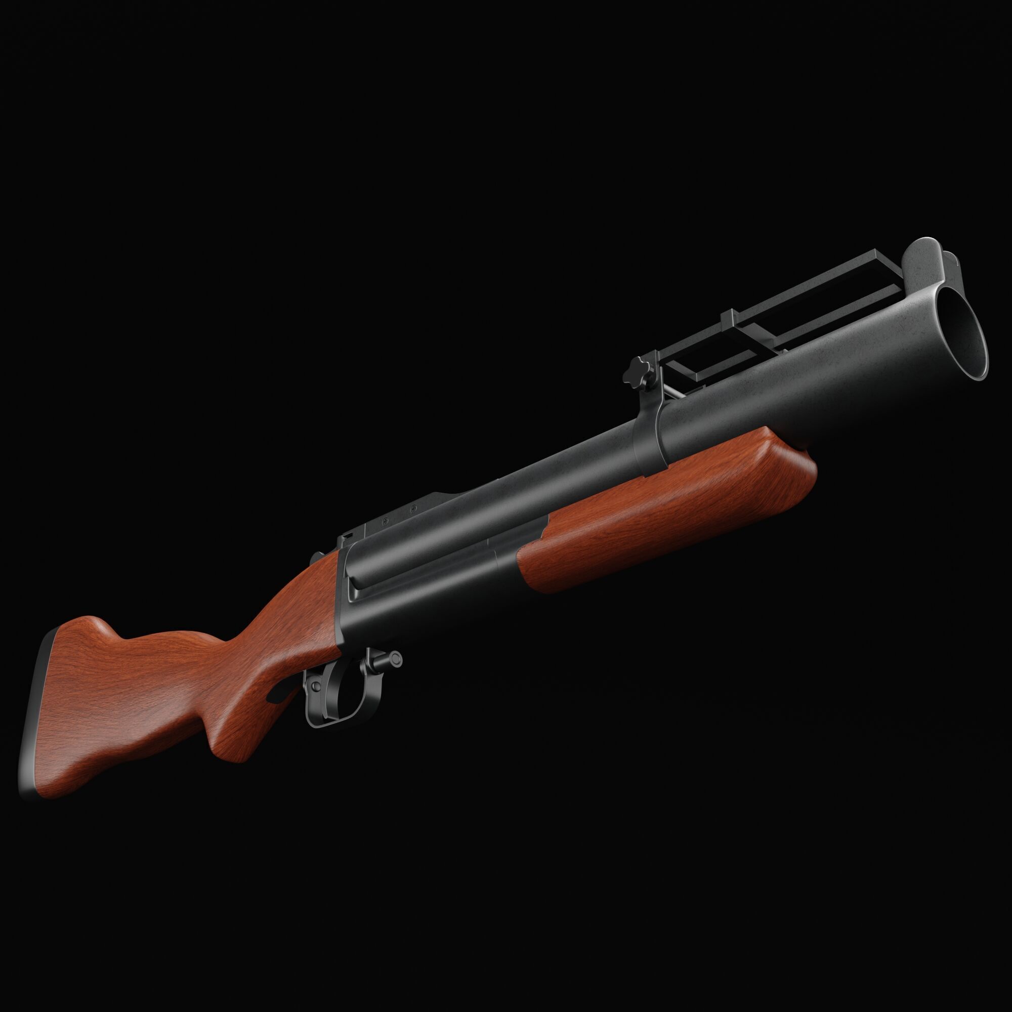 Grenade Launcher 3D model_1
