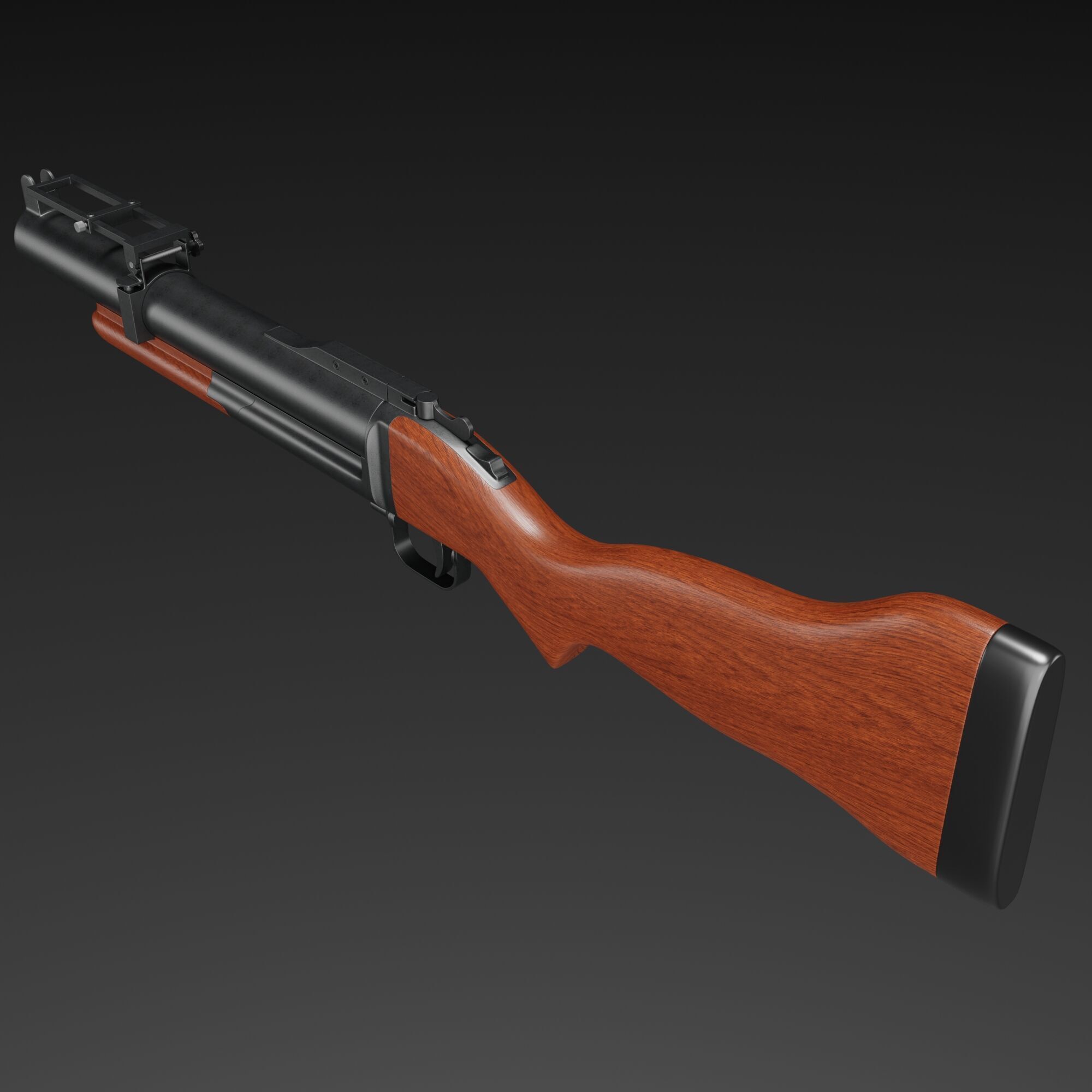 Grenade Launcher 3D model_5