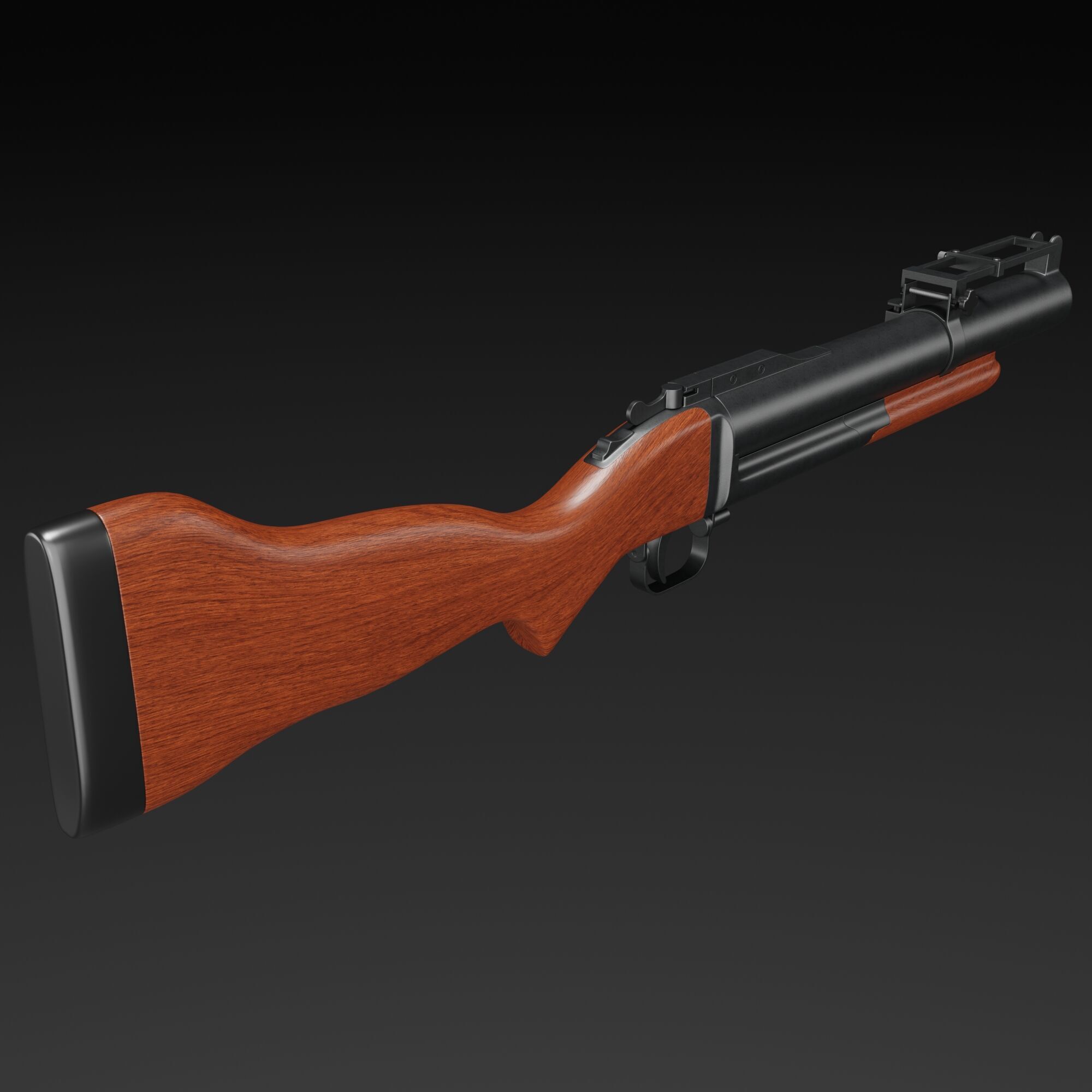 Grenade Launcher 3D model_3