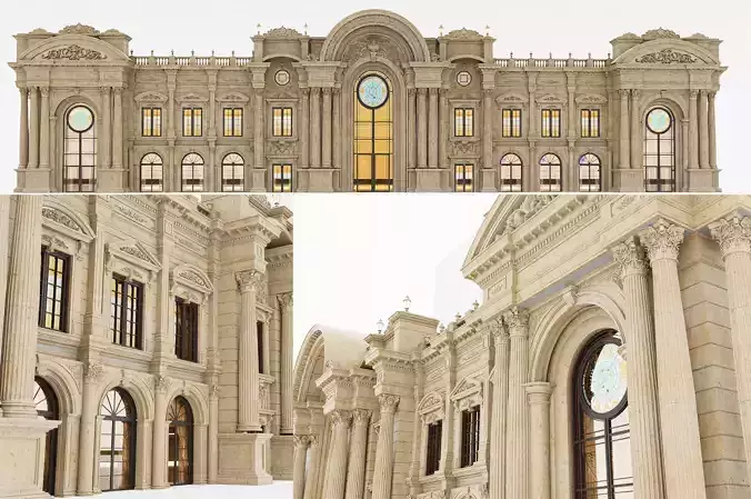 hotel building 3D model