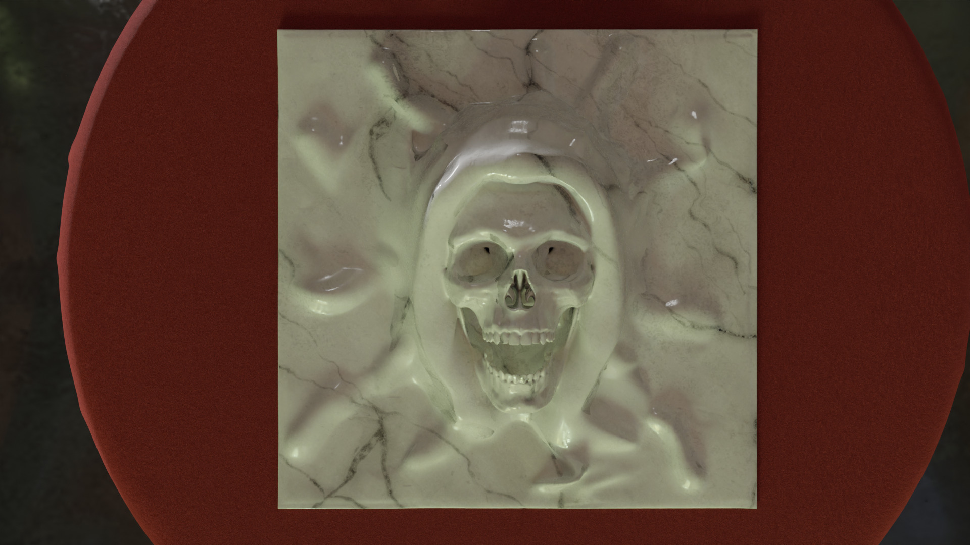 Grim Reaper face sculpture ready to print 3D print model_5