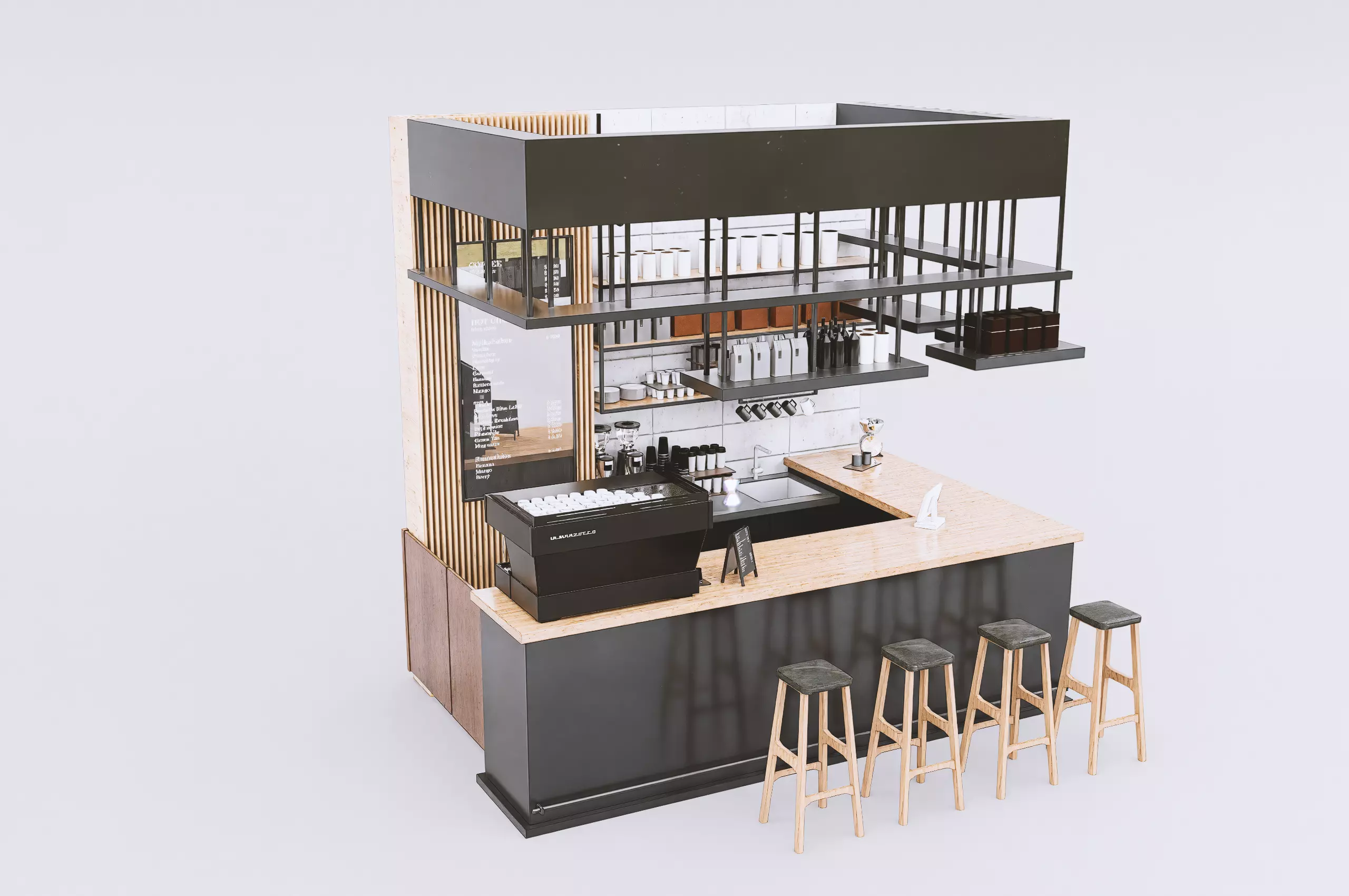 Coffee Shop 3D model 3D model_0