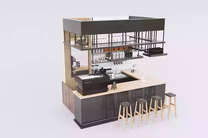 Coffee Shop 3D model