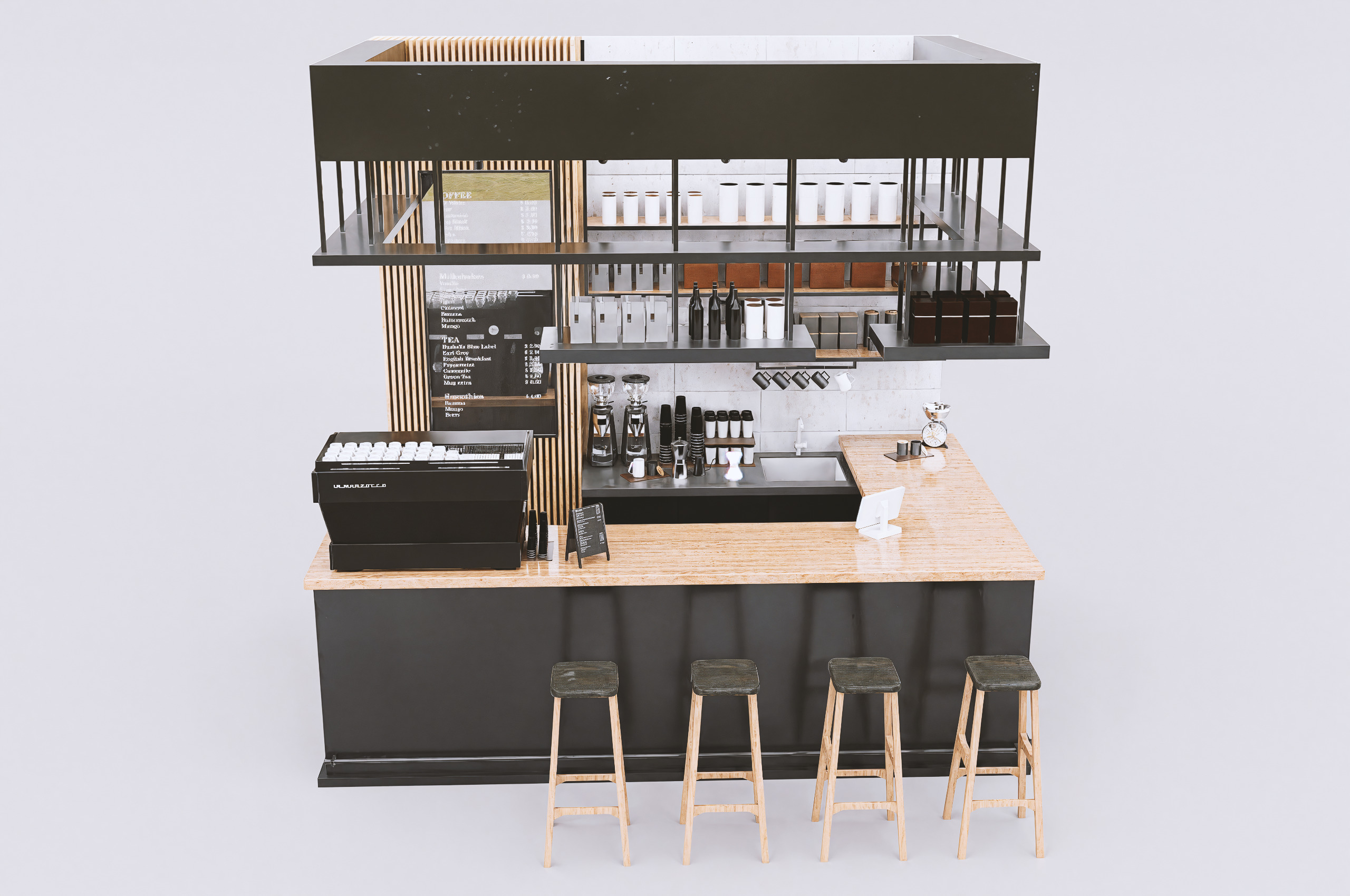 Coffee Shop 3D model 3D model_1