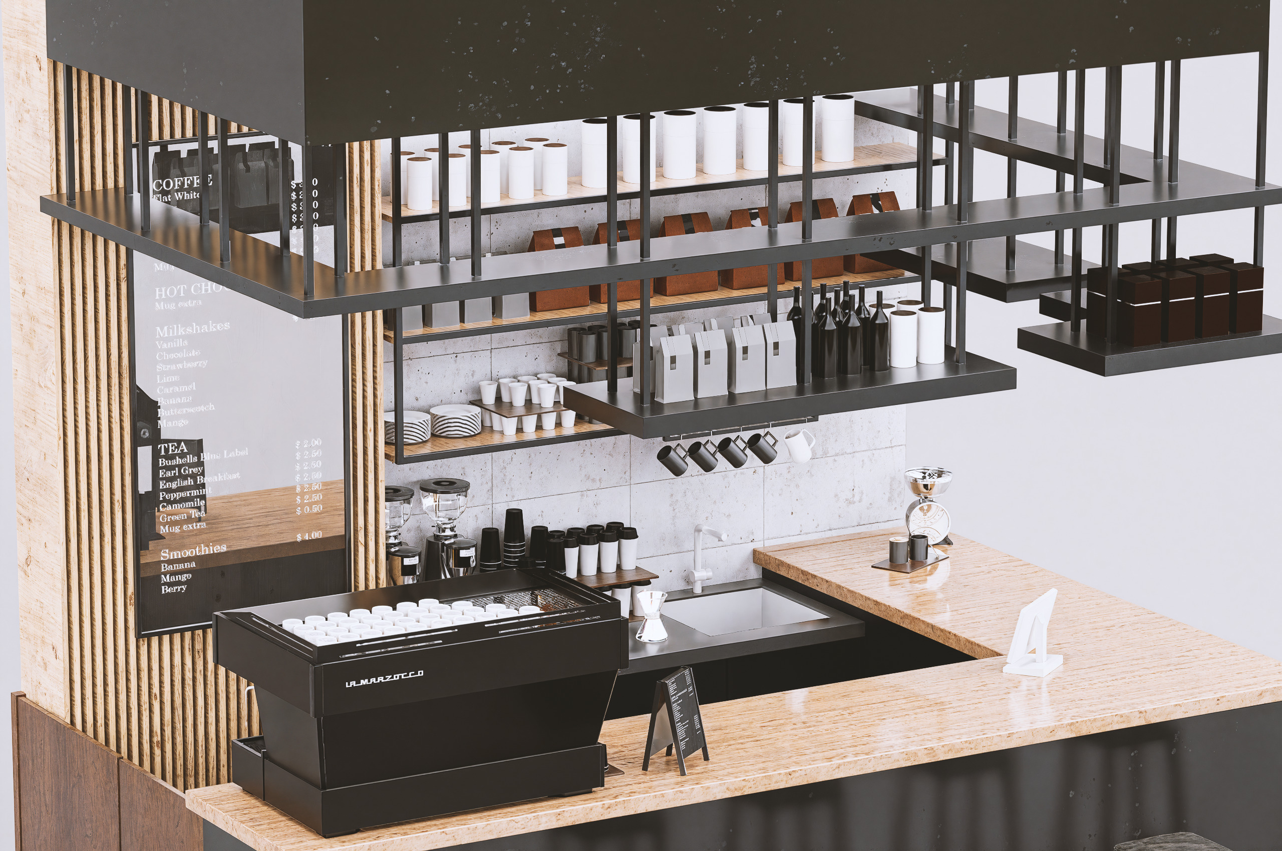 Coffee Shop 3D model 3D model_2