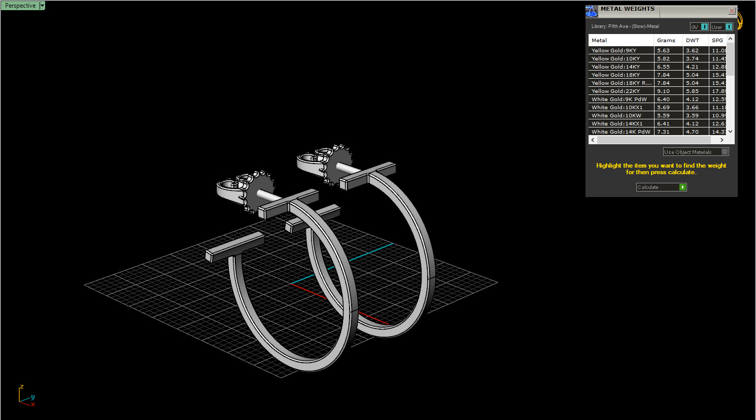 Earrings 80059 3D print model_7
