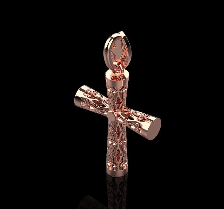 Cross Pendant 70147 3D print model_1