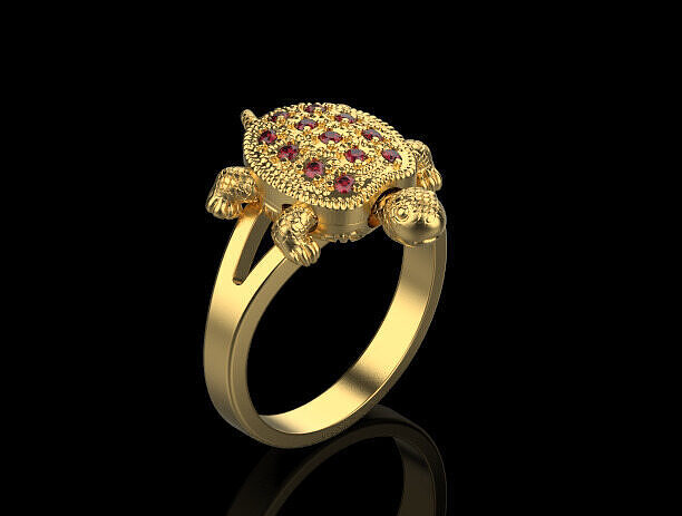 Turtle Ring 66314 3D print model