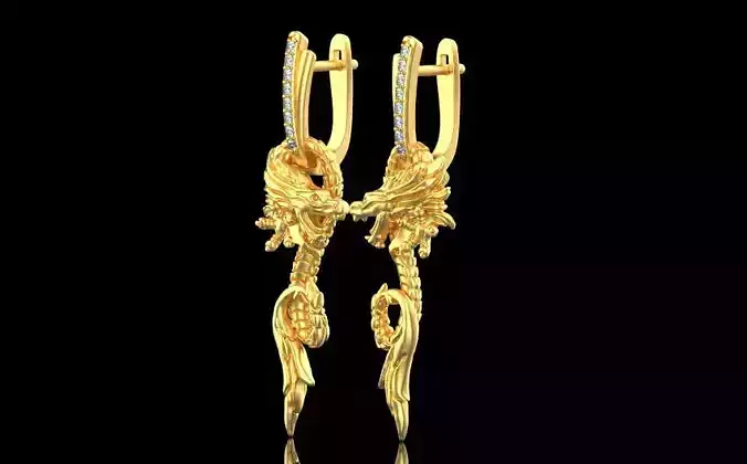 Dragon Earrings 51812