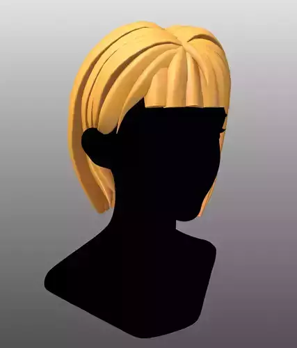 Character - stylized anime hair 0 5