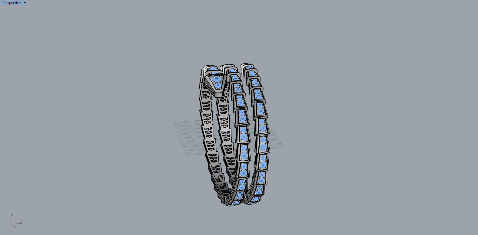 Serpent Bracelet 50569 3D print model_6
