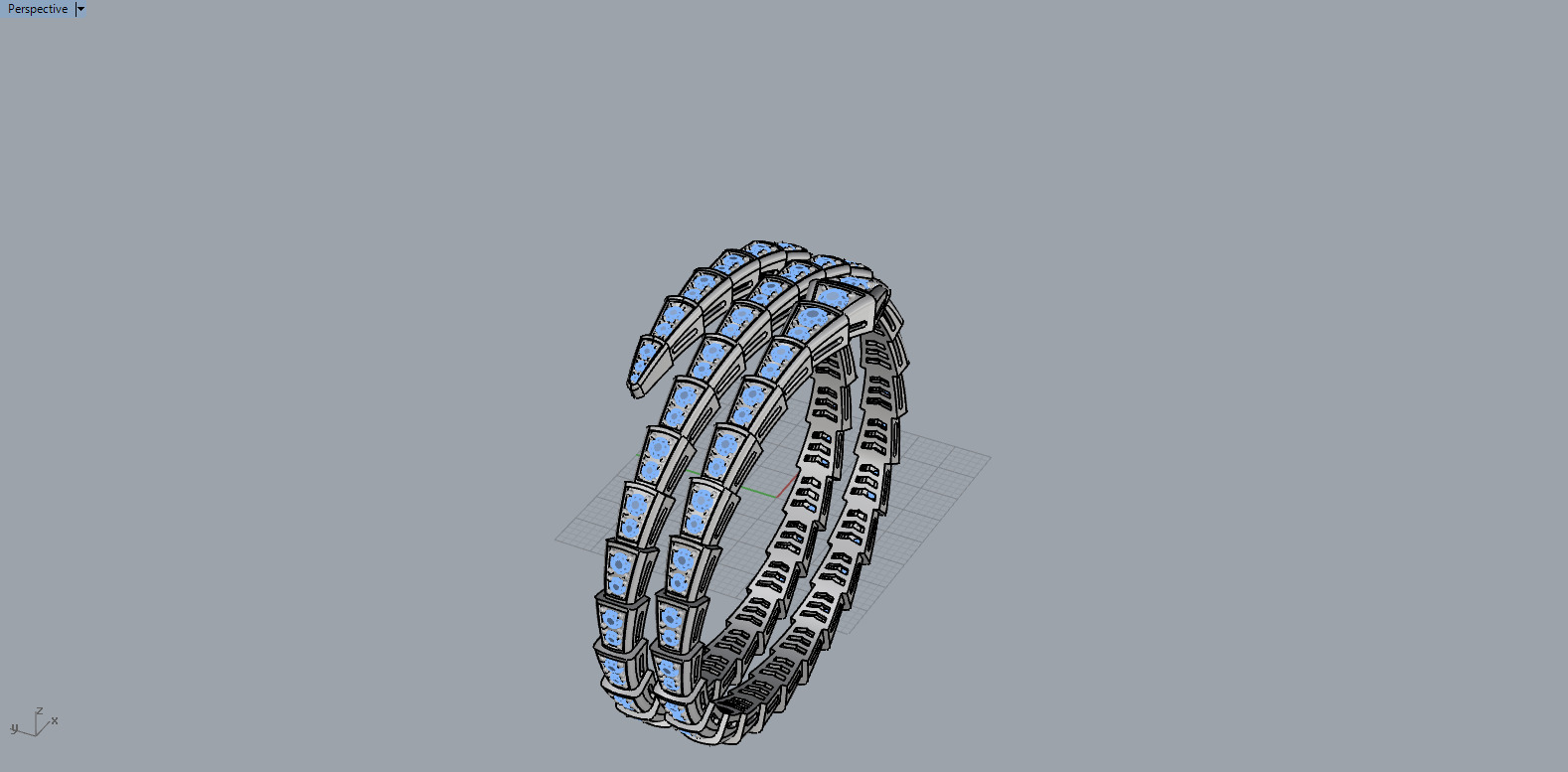 Serpent Bracelet 50569 3D print model_7