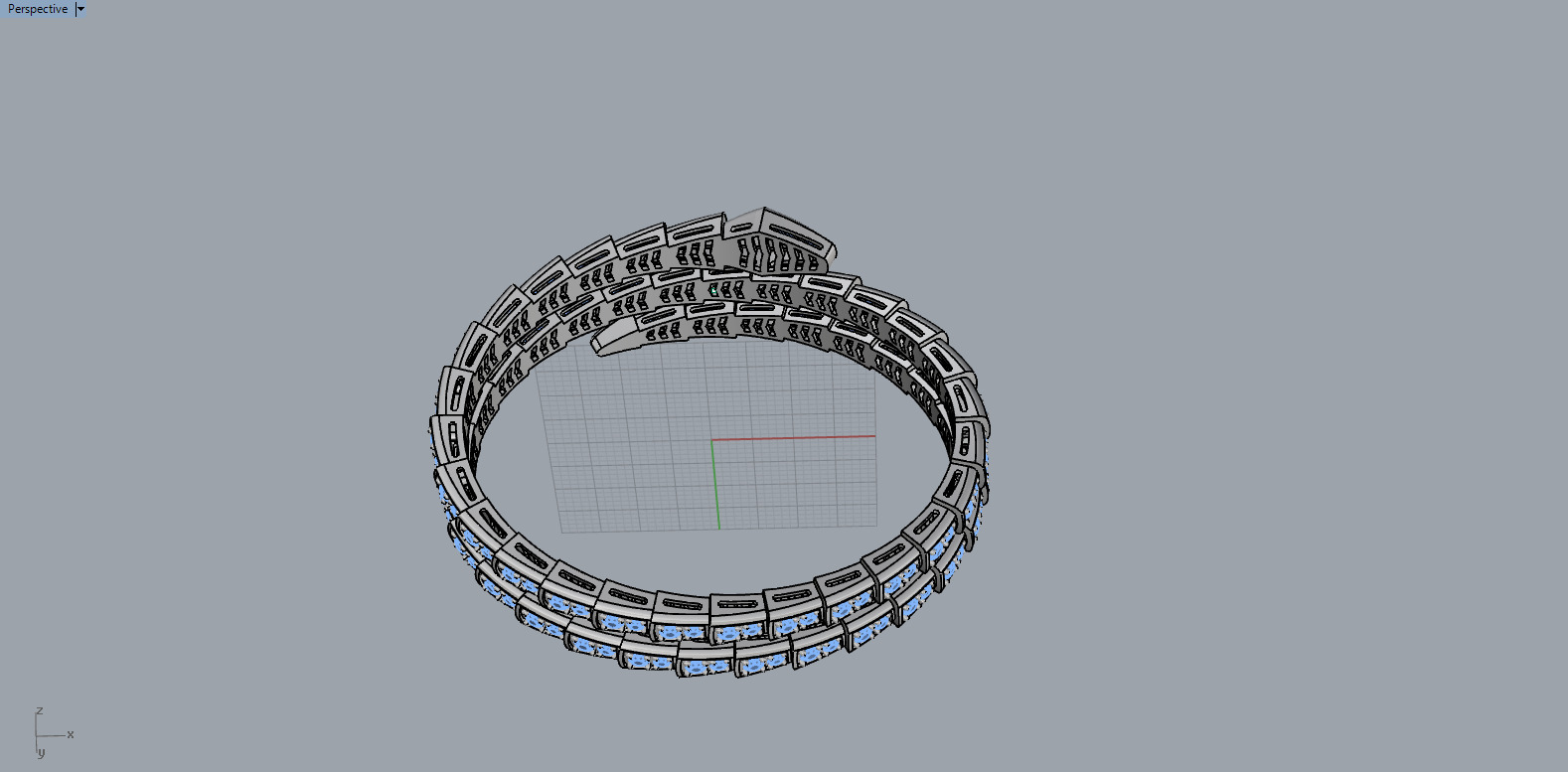 Serpent Bracelet 50569 3D print model_8