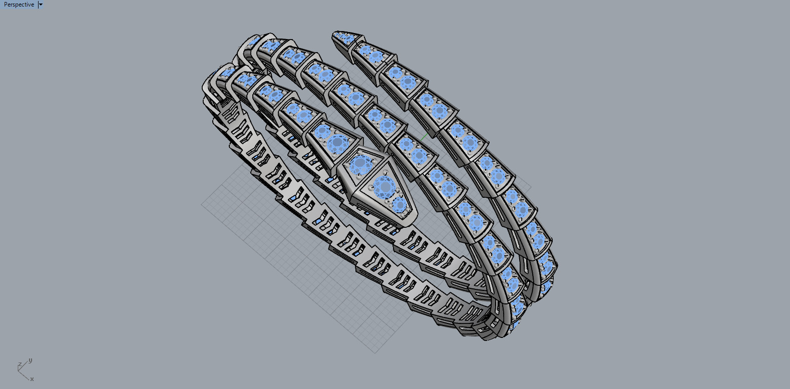 Serpent Bracelet 50569 3D print model_5
