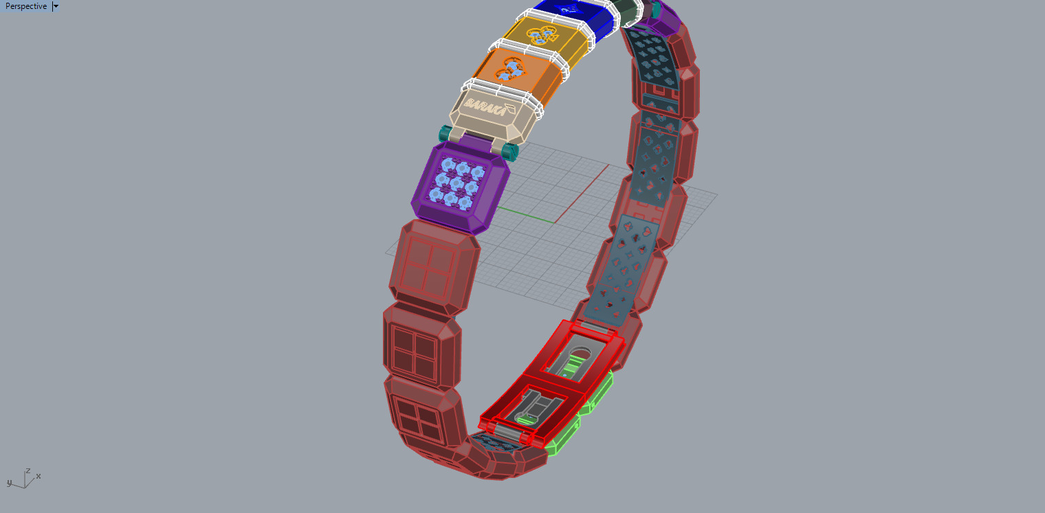 Bracelet 50361 3D print model_8