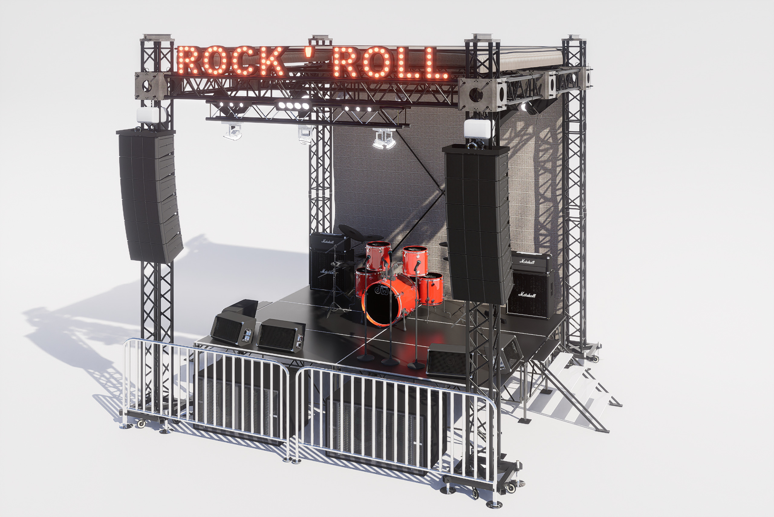 Stage Concert 3D model 3D model_2