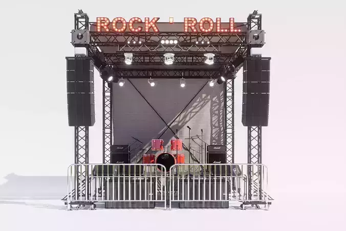 Stage Concert 3D model