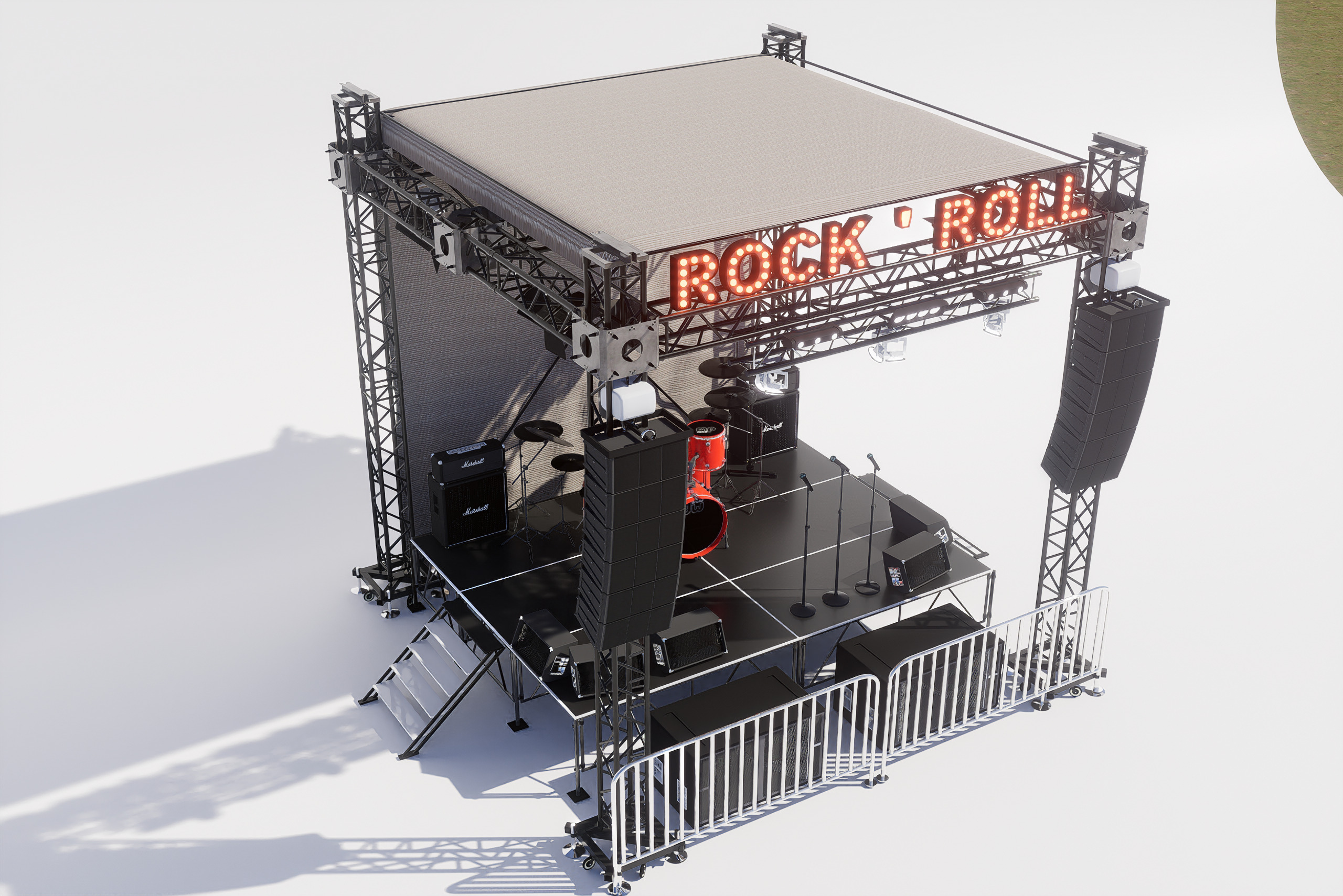 Stage Concert 3D model 3D model_3