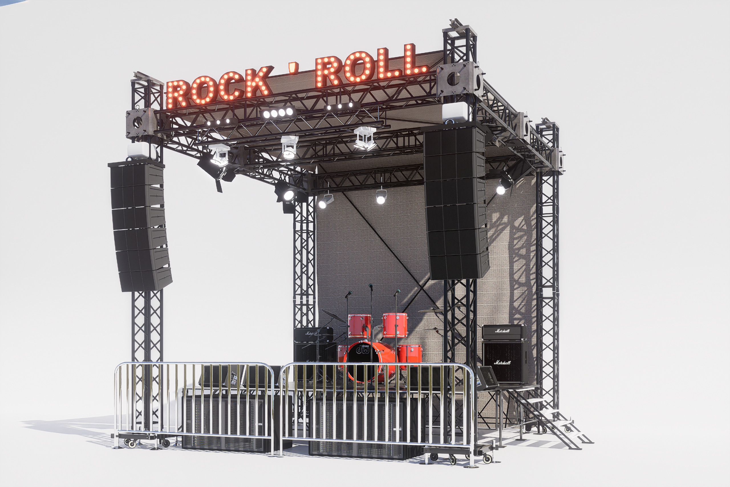 Stage Concert 3D model 3D model_1