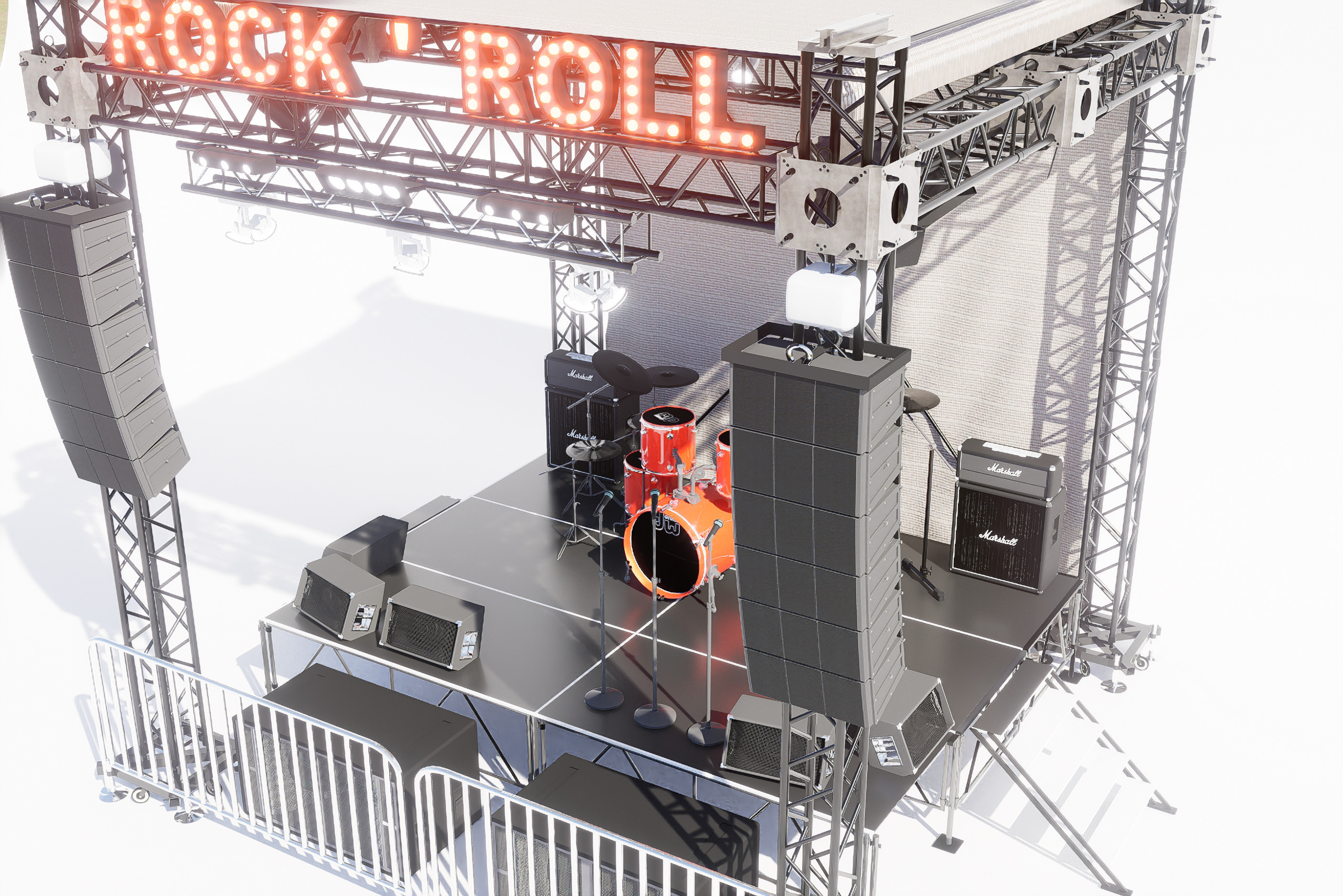 Stage Concert 3D model 3D model_4