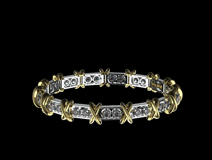 Bracelet 22000 3D print model_2