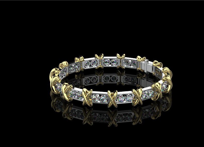 Bracelet 22000 3D print model_4