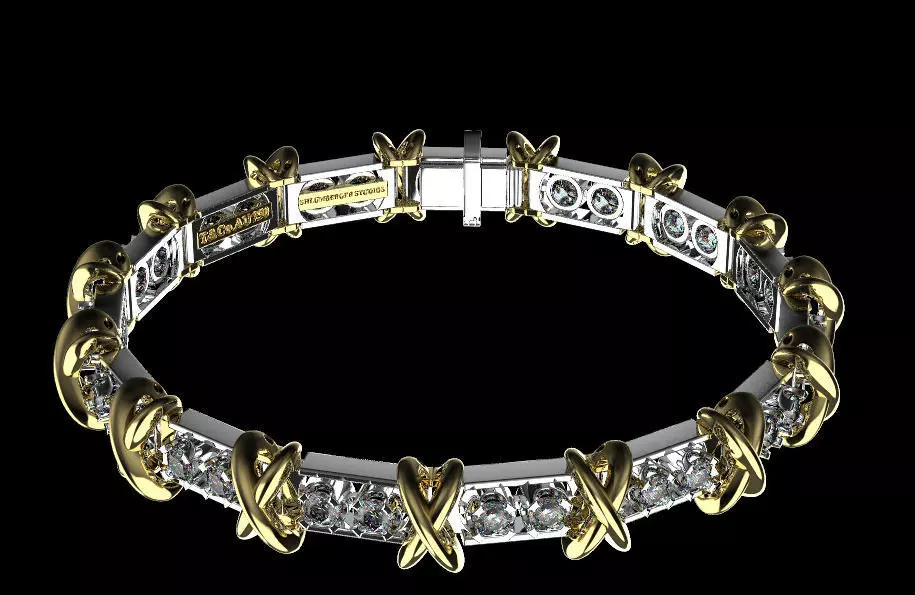 Bracelet 22000 3D print model_0