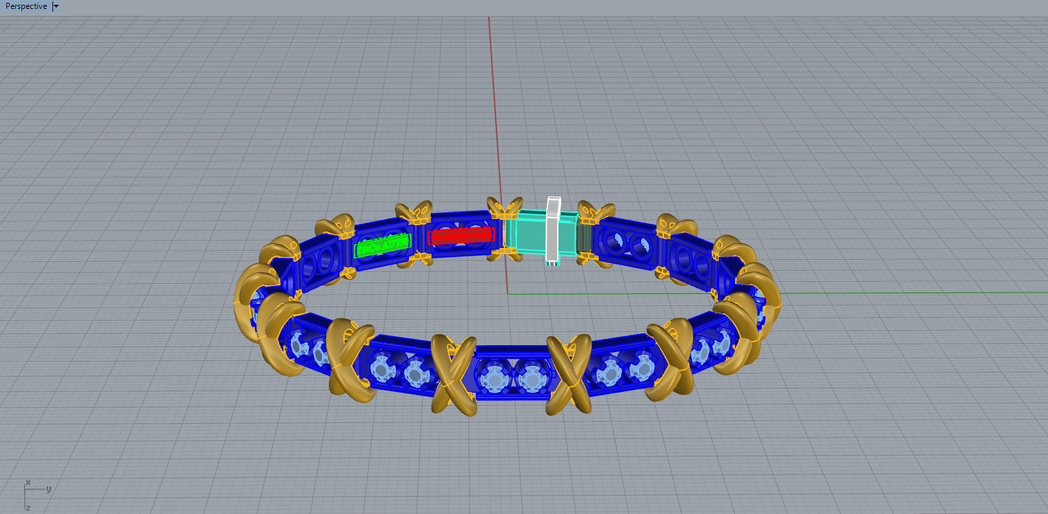 Bracelet 22000 3D print model_12
