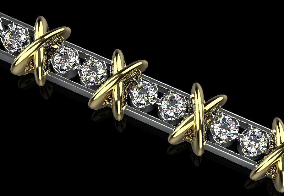 Bracelet 22000 3D print model_3