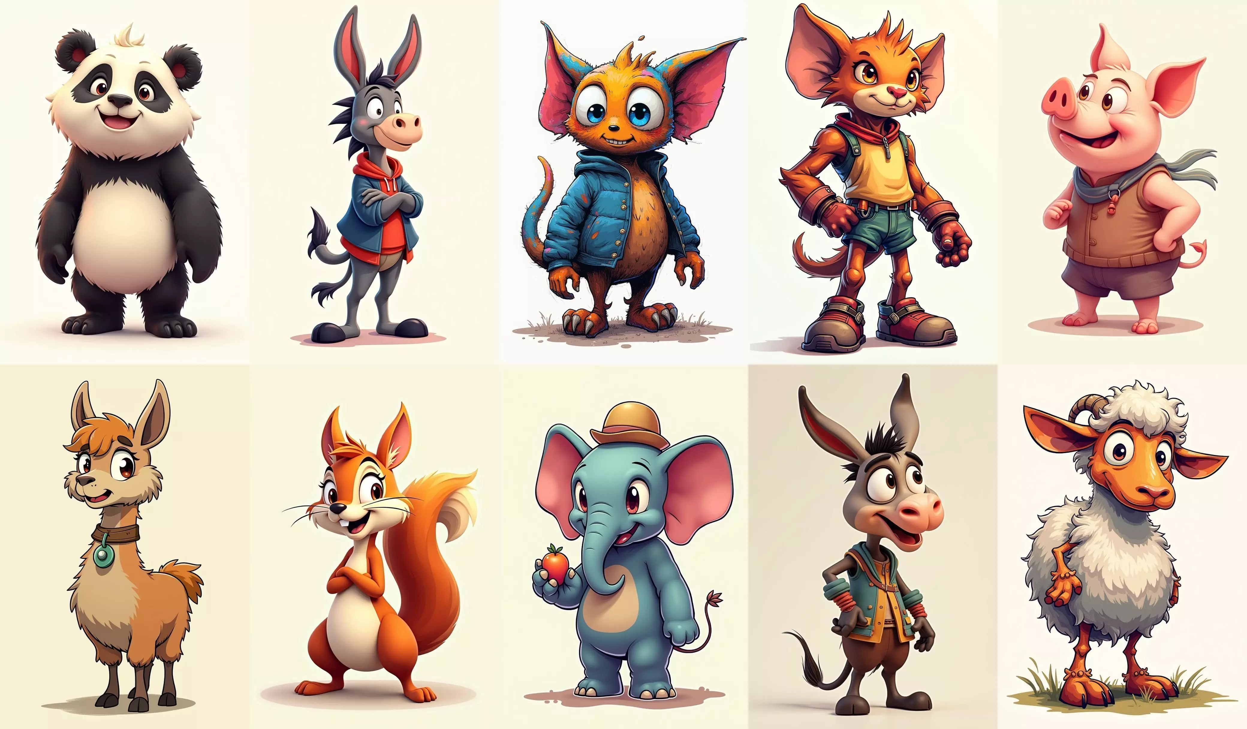 Animals bundle 1 pack 100 fbx Low-poly 3D model_0