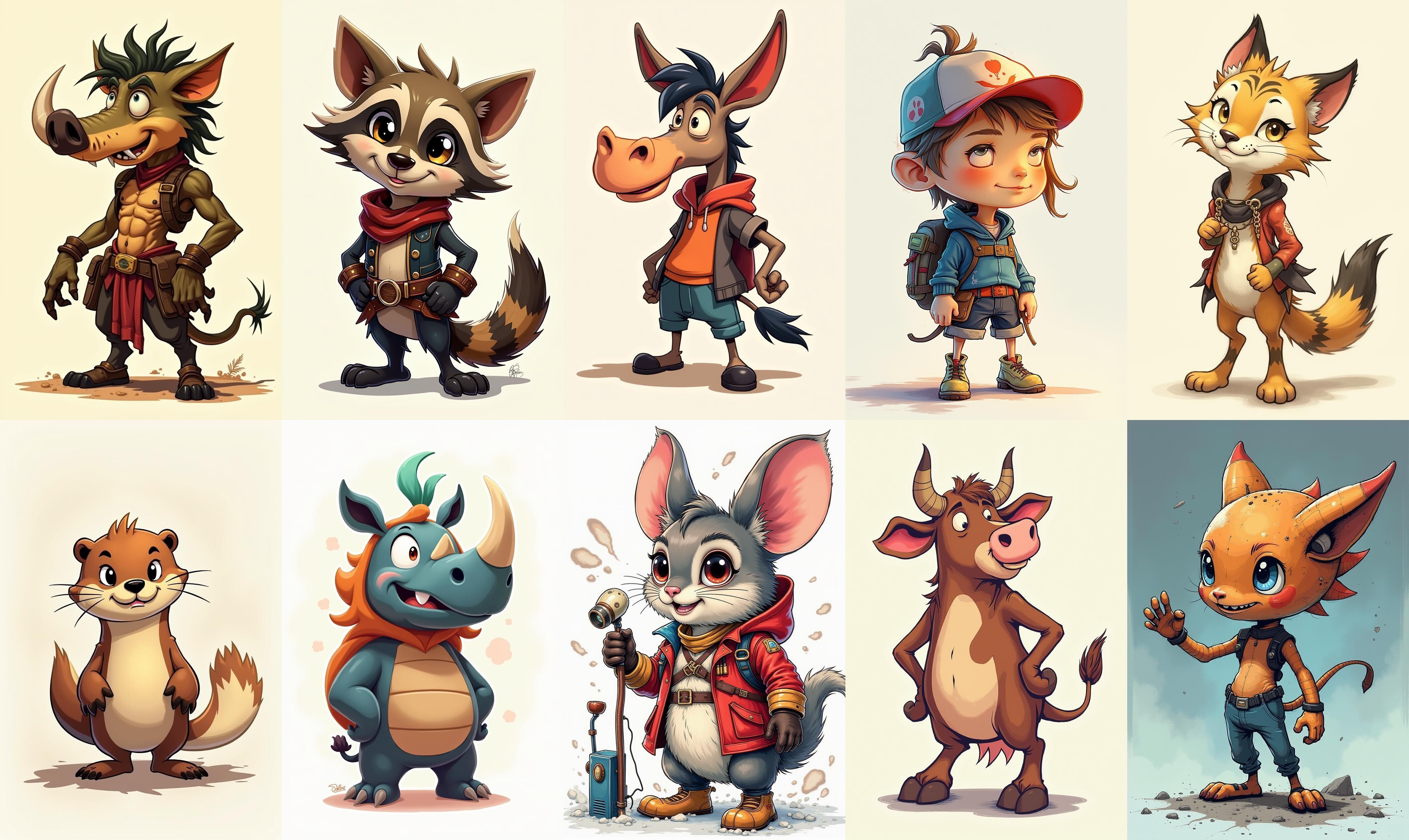 Animals bundle 1 pack 100 fbx Low-poly 3D model_4