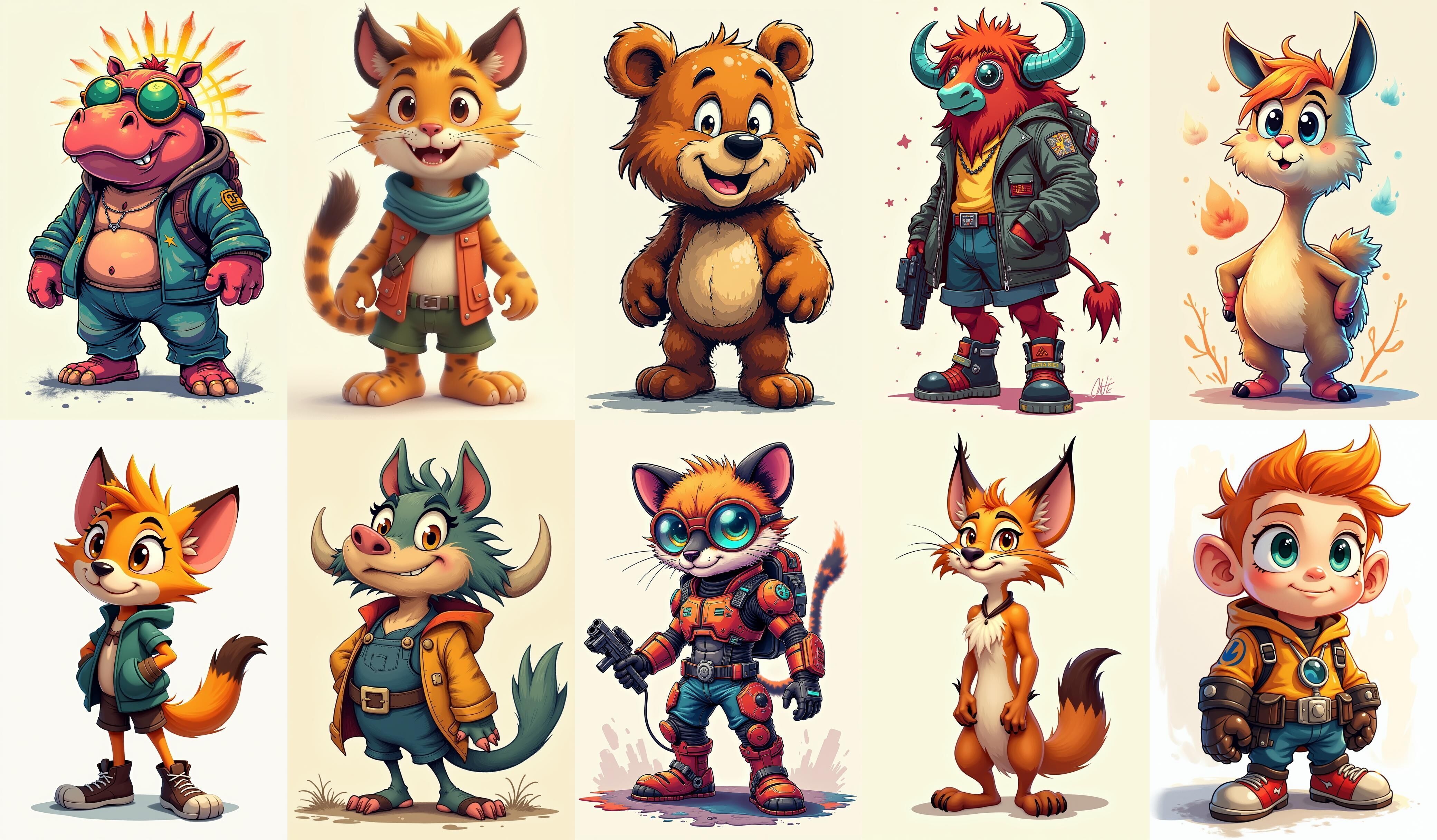 Animals bundle 1 pack 100 fbx Low-poly 3D model_12