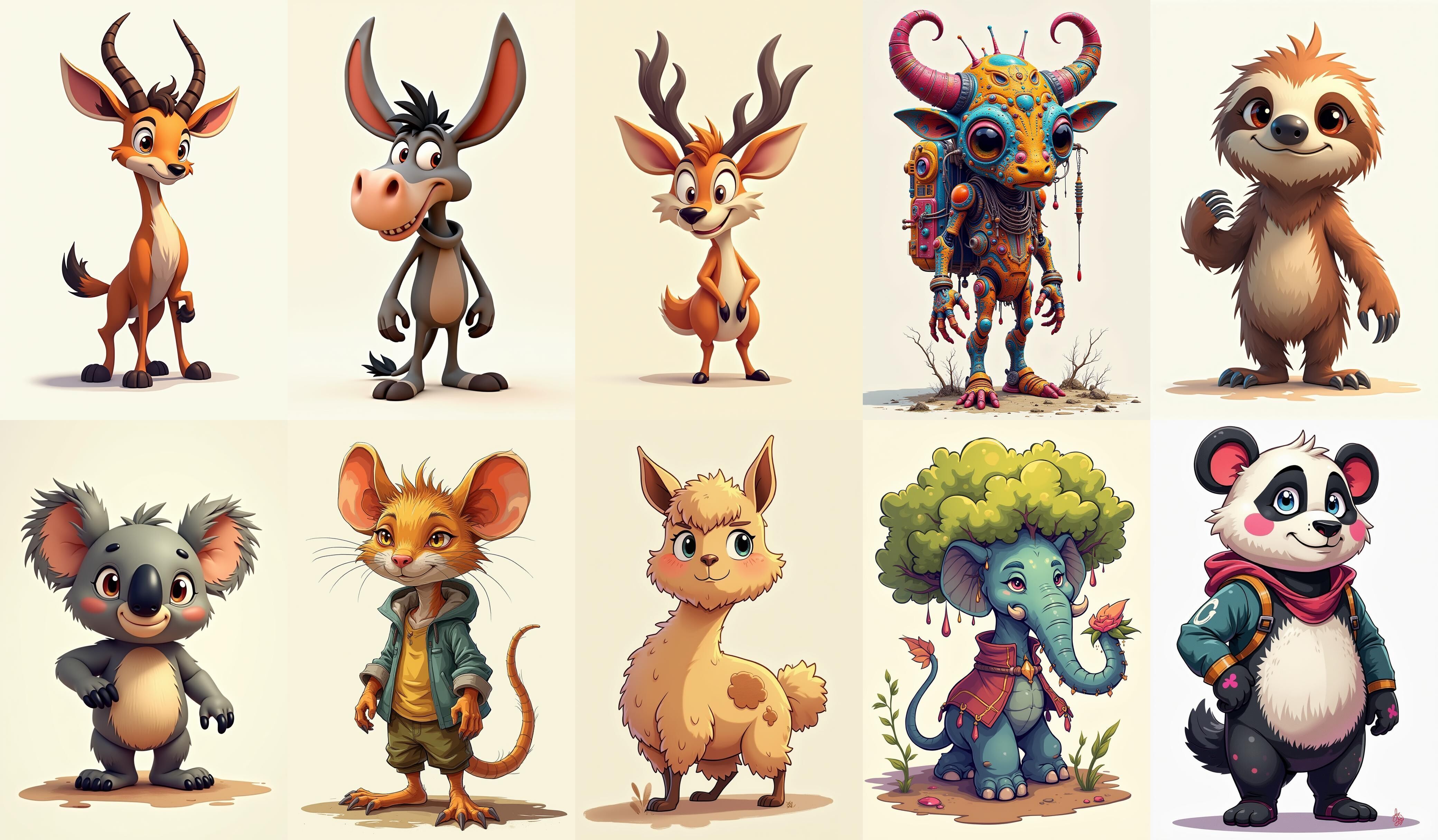 Animals bundle 1 pack 100 fbx Low-poly 3D model_8