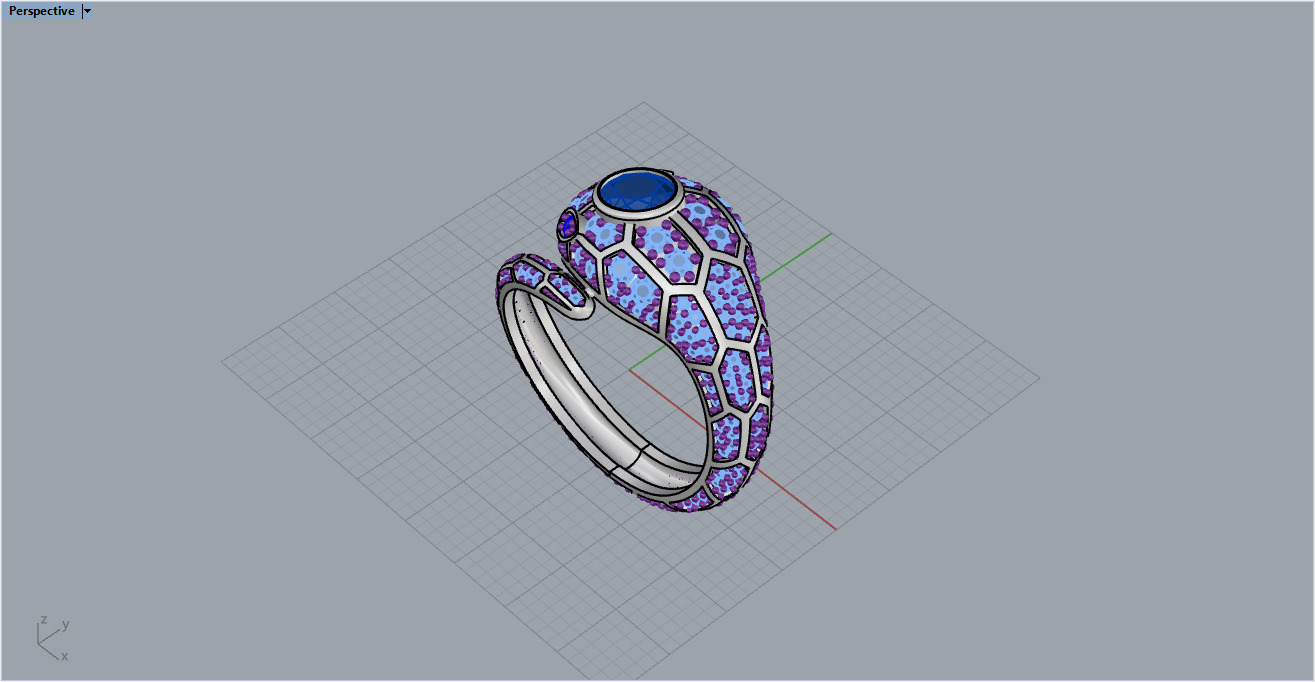 Snake Ring 1161 3D print model_17