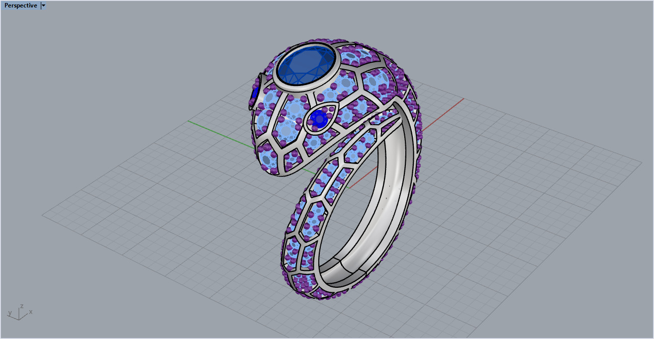 Snake Ring 1161 3D print model_15