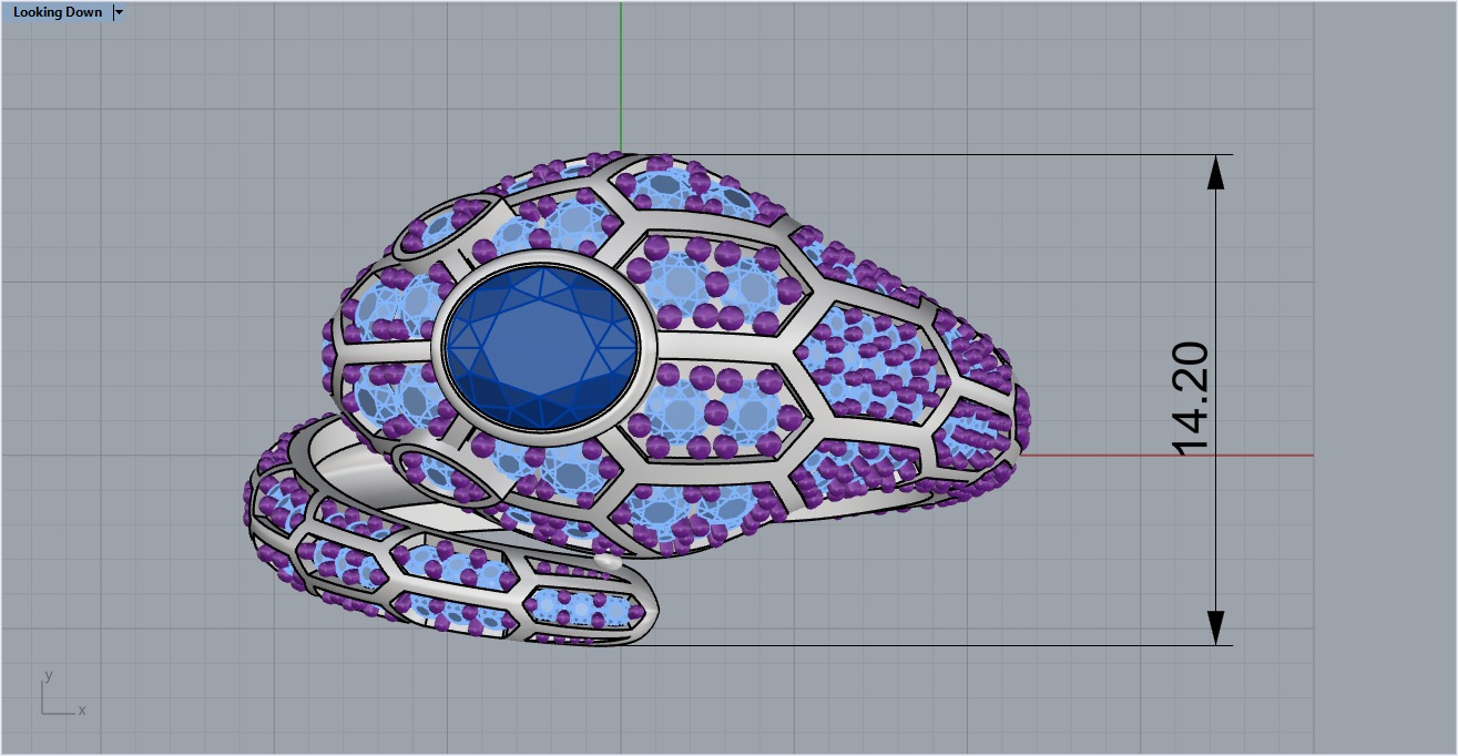 Snake Ring 1161 3D print model_12