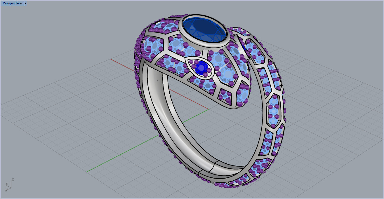 Snake Ring 1161 3D print model_16