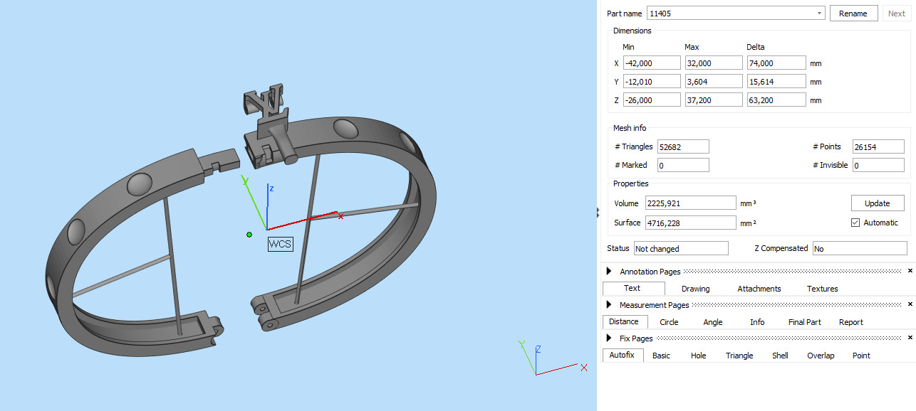 Bracelet LV 11405 3D print model_3