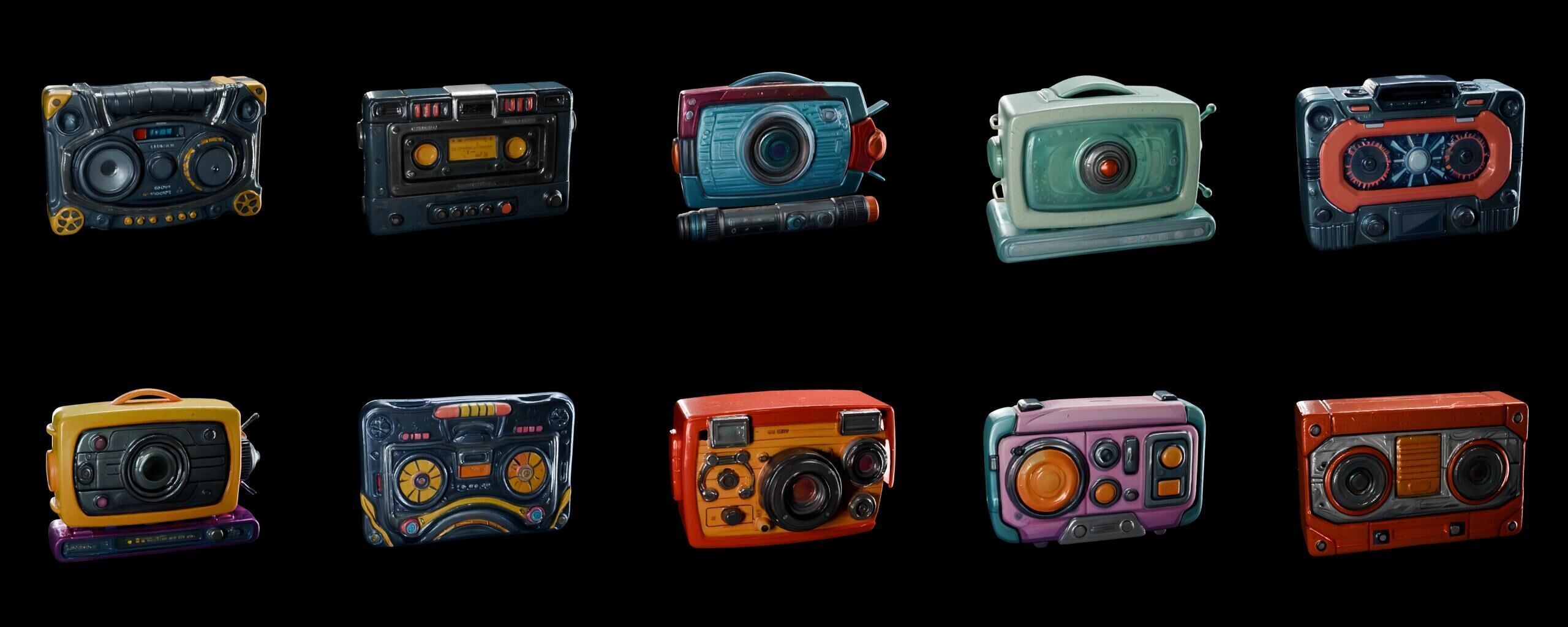  Boomer bundle 5 pack 100 fbx Low-poly 3D model_13