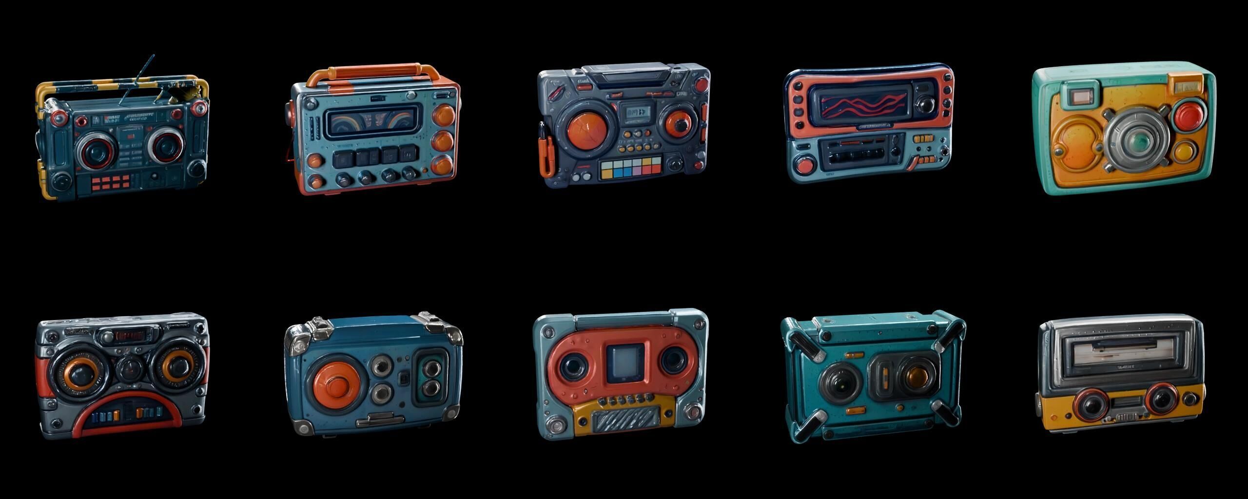  Boomer bundle 5 pack 100 fbx Low-poly 3D model_1