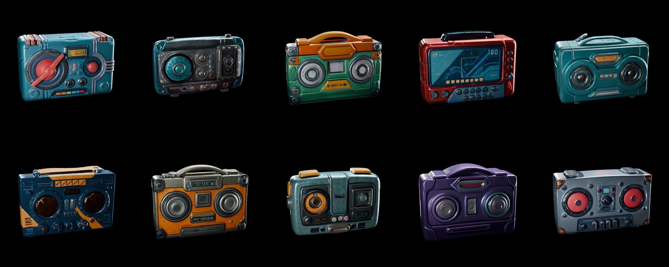  Boomer bundle 5 pack 100 fbx Low-poly 3D model_9