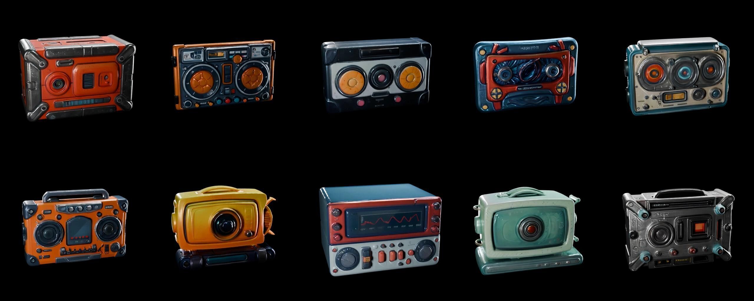  Boomer bundle 5 pack 100 fbx Low-poly 3D model_7