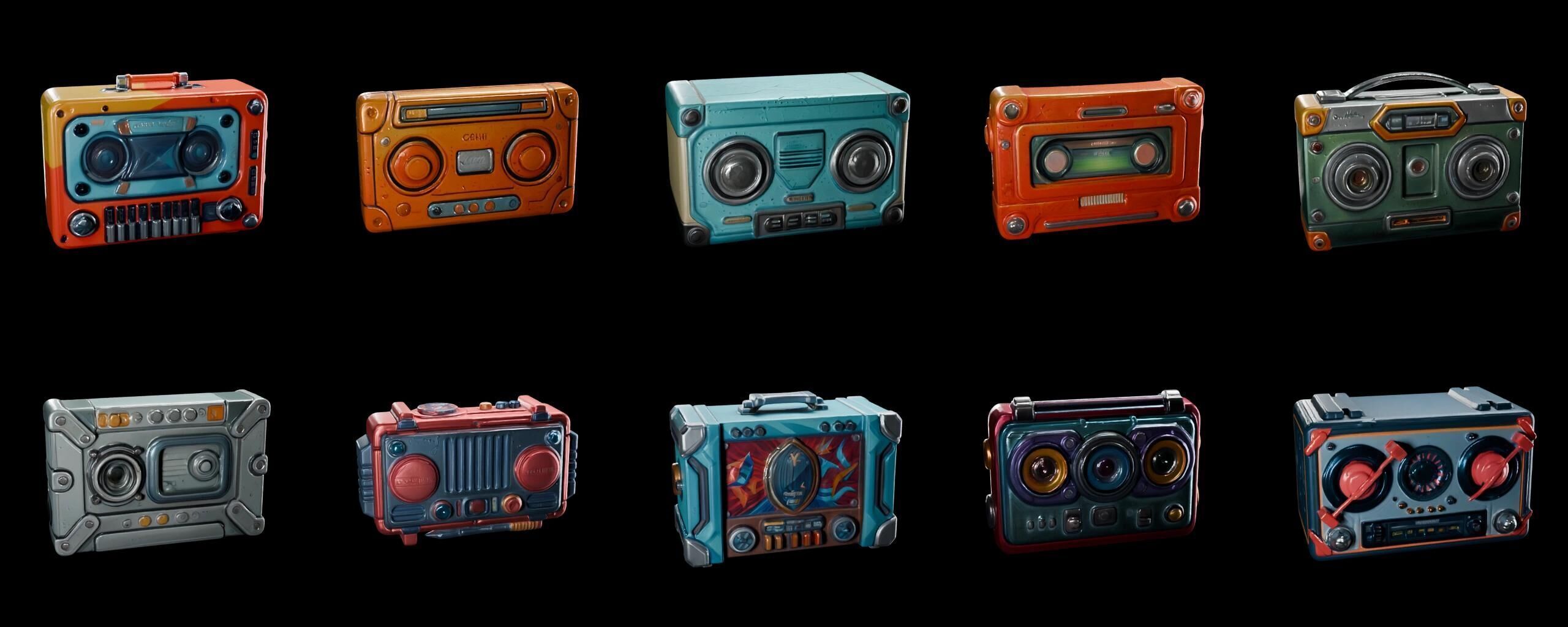  Boomer bundle 5 pack 100 fbx Low-poly 3D model_19